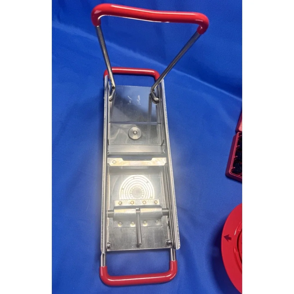 Bron Coucke 15000 Professional Mandoline Slicer Red French Stainless Steel